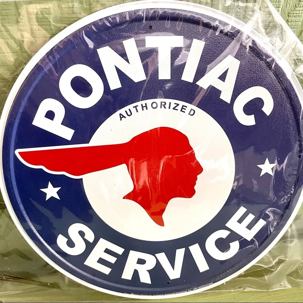 NEW Pontiac Service Metal Sign
